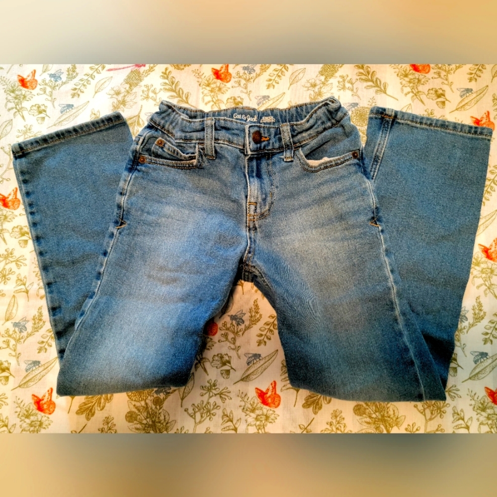 Cat & Jack size boys 10 straight cut jeans